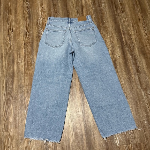 Madewell The Perfect Vintage Wide Leg Crop Jeans Women's 25p in Altoona Wash - Picture 7 of 9